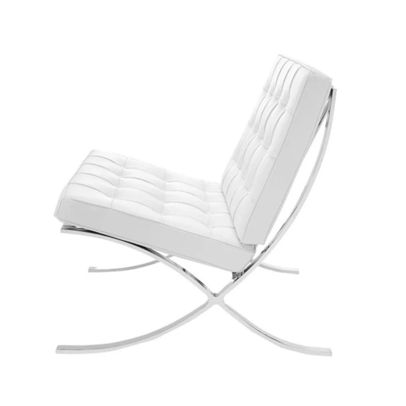 Méridienne Aurea, Simili cuir blanc