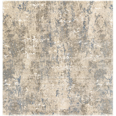 Madison Avenue Machine-Woven Blue/Beige/Gray Area Rug