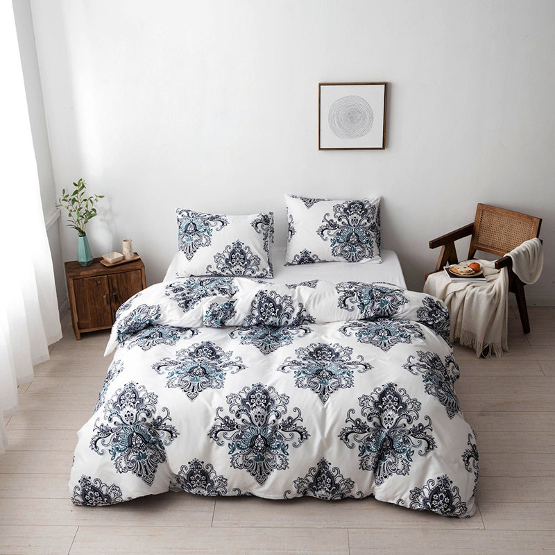 Ensemble de housse de couette , Housse de couette grand et 2 taies décoratives