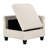7 Sectional With Beige Corduroy, Charging Ports And Removable Seat Cushions Corduroy 7 Seats, Solid Wood Hidden Storage Options