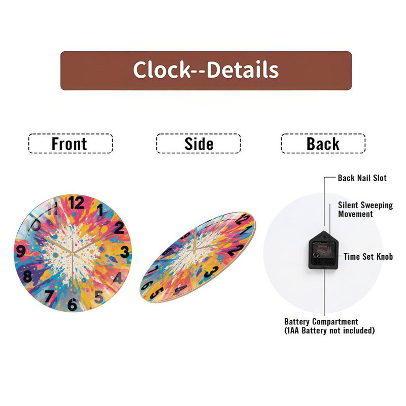 Horloge murale 12 po