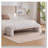Chenille Upholstered Bench-729379648