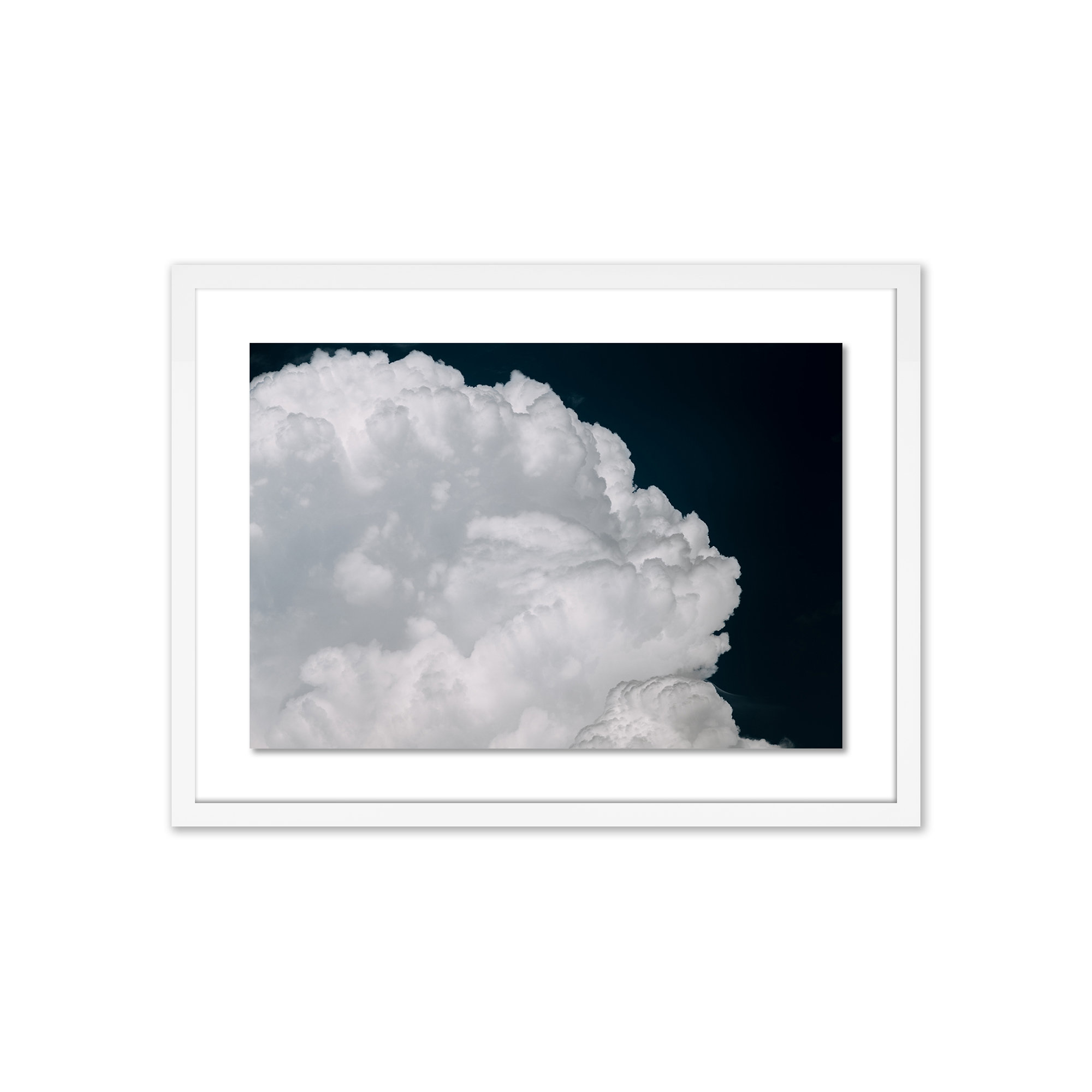 Cumulus by Michael Schauer, White, 18" H x 24" W x 1.5" D