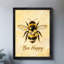 "Black Bee", art mural rétro, impression encadrée de style rétro-57676109