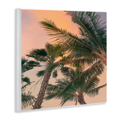 Plaque murale «Gathering Palms at Sunset», conception par Susan Jill