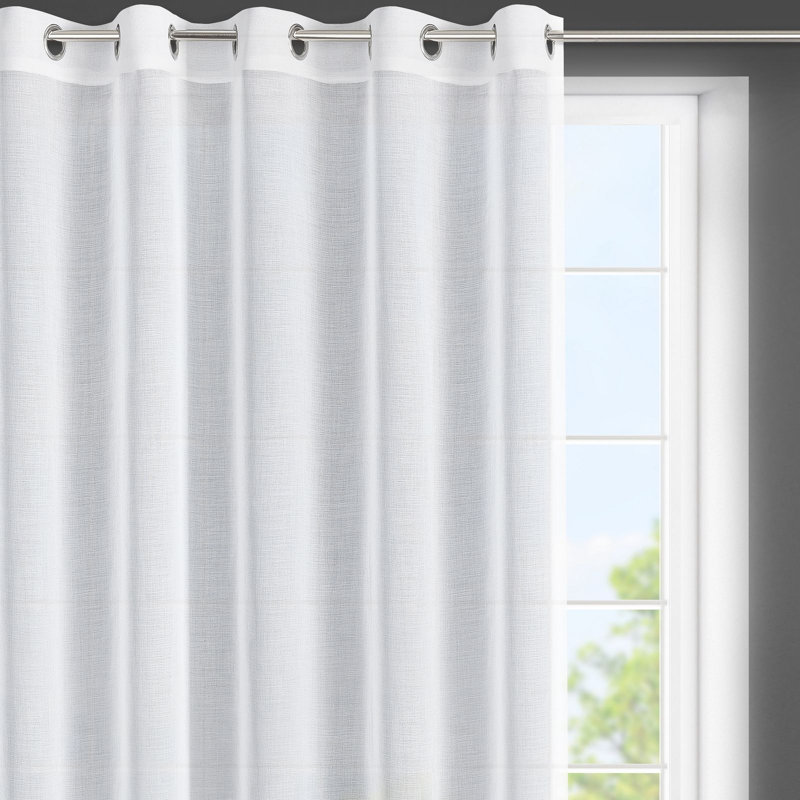 Kavante Sheer Curtain Single Panel, 150cm H x 350cm W