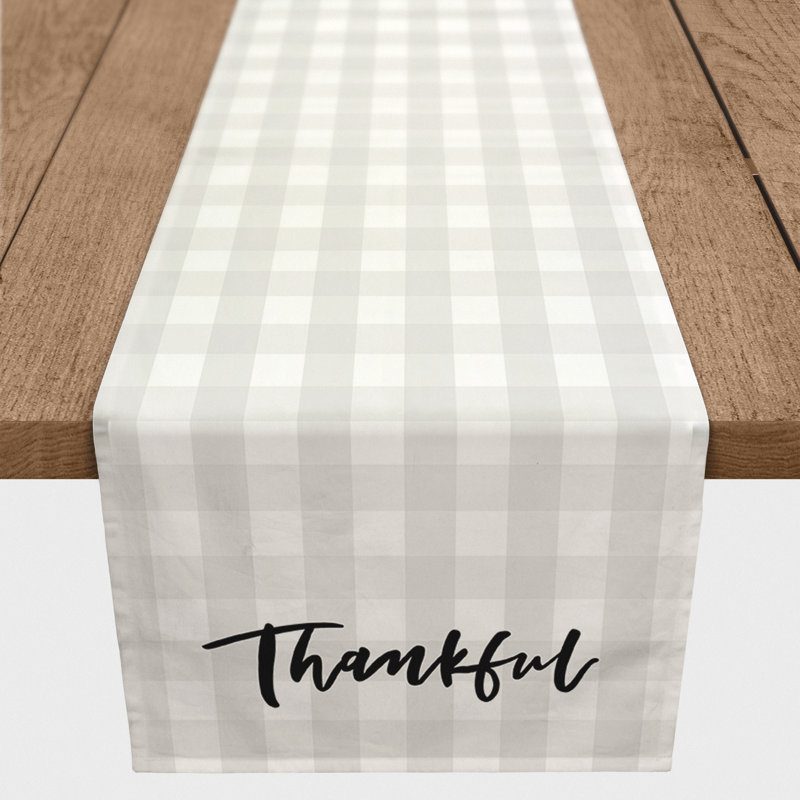 Chadarius Plaid Halloween Table Runner, 90" x 16"