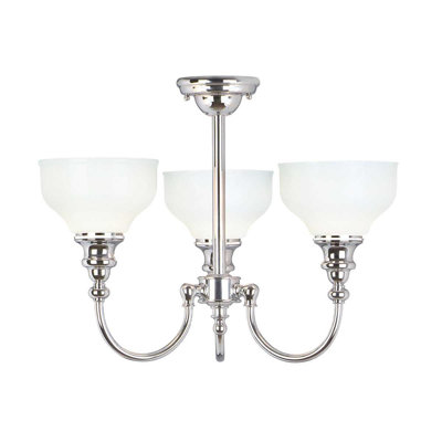 Beallsville Glass Semi Flush Mount