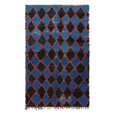 One-of-a-Kind 4’9”x7’11” Hand Knotted Area Rug