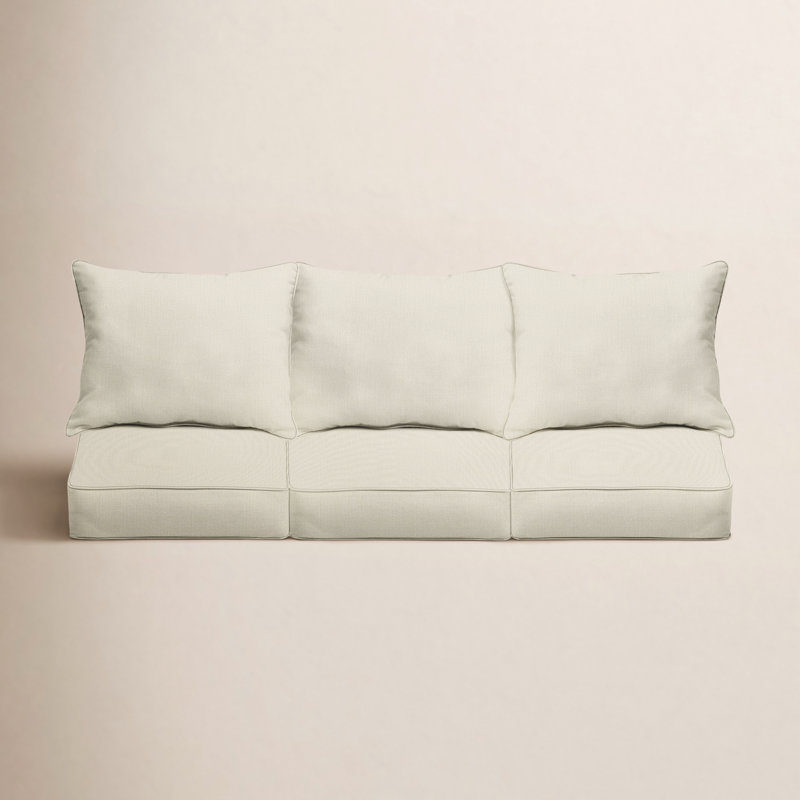Davana Outdoor 5'' Sofa Seat / Back Cushion, 22.50" W x 22.50" D, Beige Sunbrella®