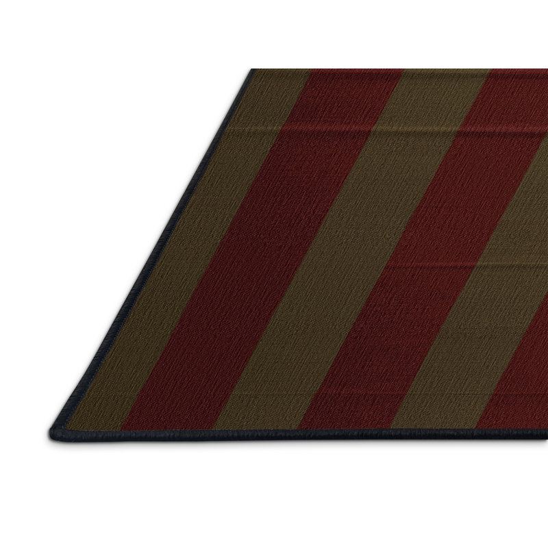 Tapis botanique brun lavable à la machine, Rond 4 pi