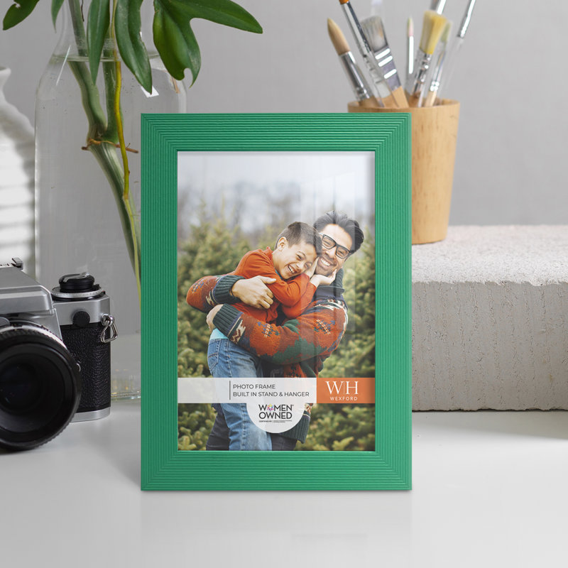 Green Wood Picture Frame - Set of 6, 5" x 7"