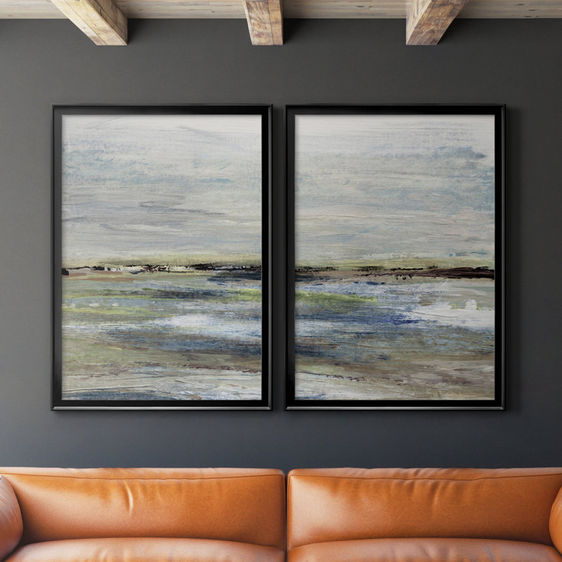 Wetlands I - 2 pièces, Noir, H 26,5 po x l 73 po x P 1,5 po