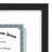 Saylem 12.5" x 15" Floating Picture Frame for Certificates and Diplomas - Black