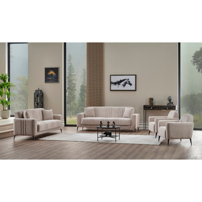 Adele 4 - Piece Living Room Set