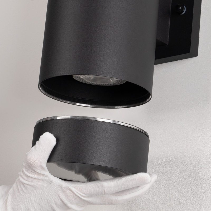 Raley 2- Bulb Outdoor Wall Lantern, Matte Black, 13.78" H x 5.12" W x 7.09" D