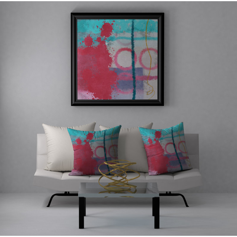 Reversible Throw Pillow, 24" x 24"