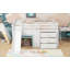 Lit mezzanine double pleine grandeur avec glissade
