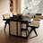 Black Rectangular Solid Wood desks-108073883