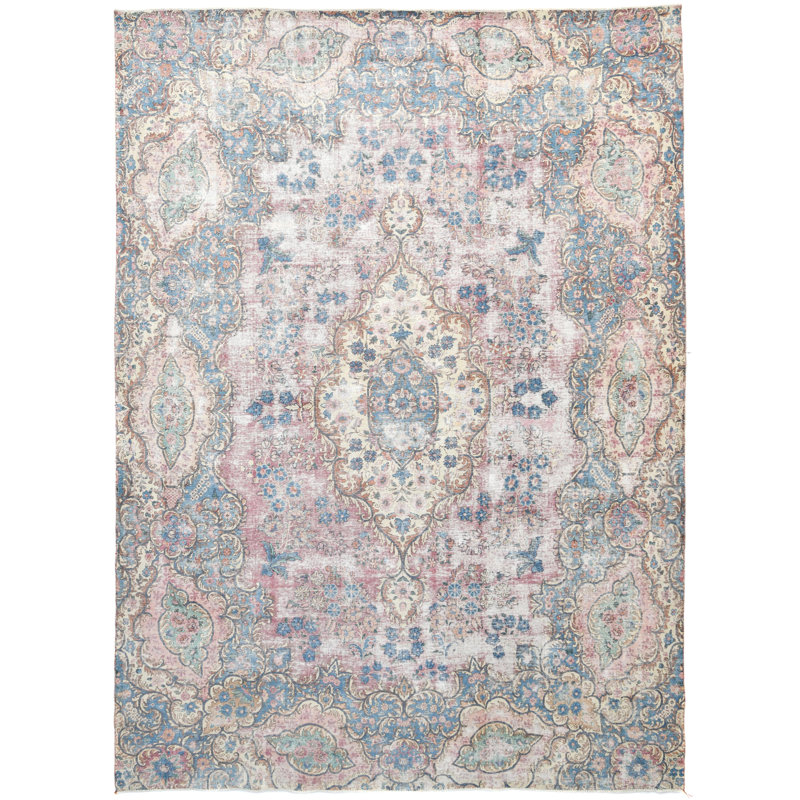 Tapis oriental rouge unique 10X13 One-of-a-Kind