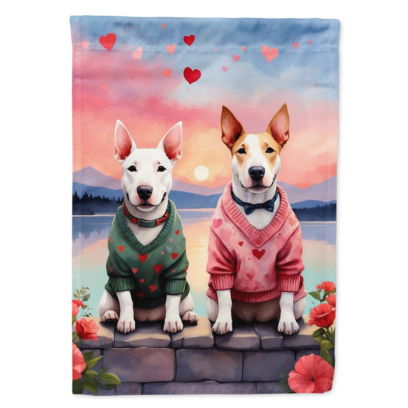 Double Sided 15.5'' H x 11.25'' W Polyester Valentine's Day Garden Flag