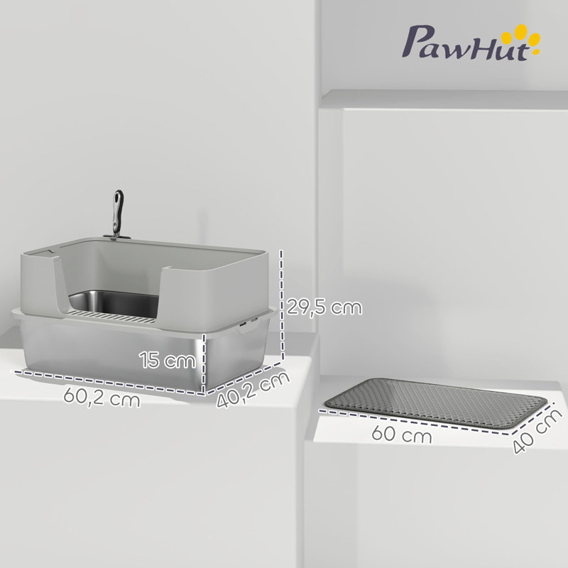 Stainless Steel, PP Litter Box