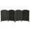 2 Ft. Tall Diamond Weave Fiber Room Divider - Dark Mocha - 8 Panel