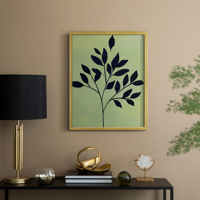 Earthly Botanical I, reproduction encadrée - bois massif