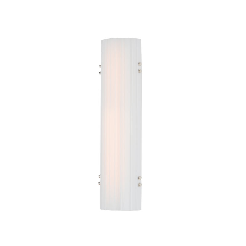 Facets 1 - Light LED Bath Sconce, 1260 Lumens, Polished Nickel, 24" H x 6" W x 3.25" D
