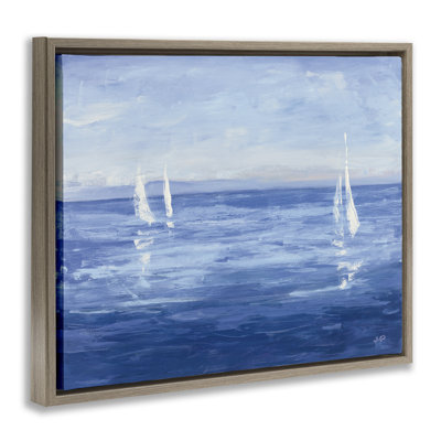 Vivid Boats Open Sail Canvas Wall Art by Julia Purinton