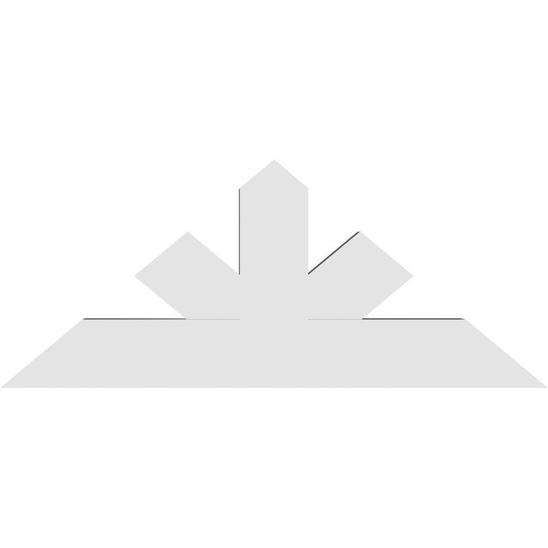 Support à pignon Saratoga, H 20 po x l 48 po (pas: 10/12), P 4 po x F 6 po, PVC