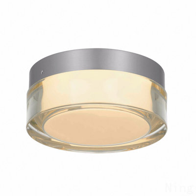 6-Inch Chrome Inegrated Led Flush Mount