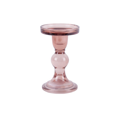 Glass Tabletop Candelabra