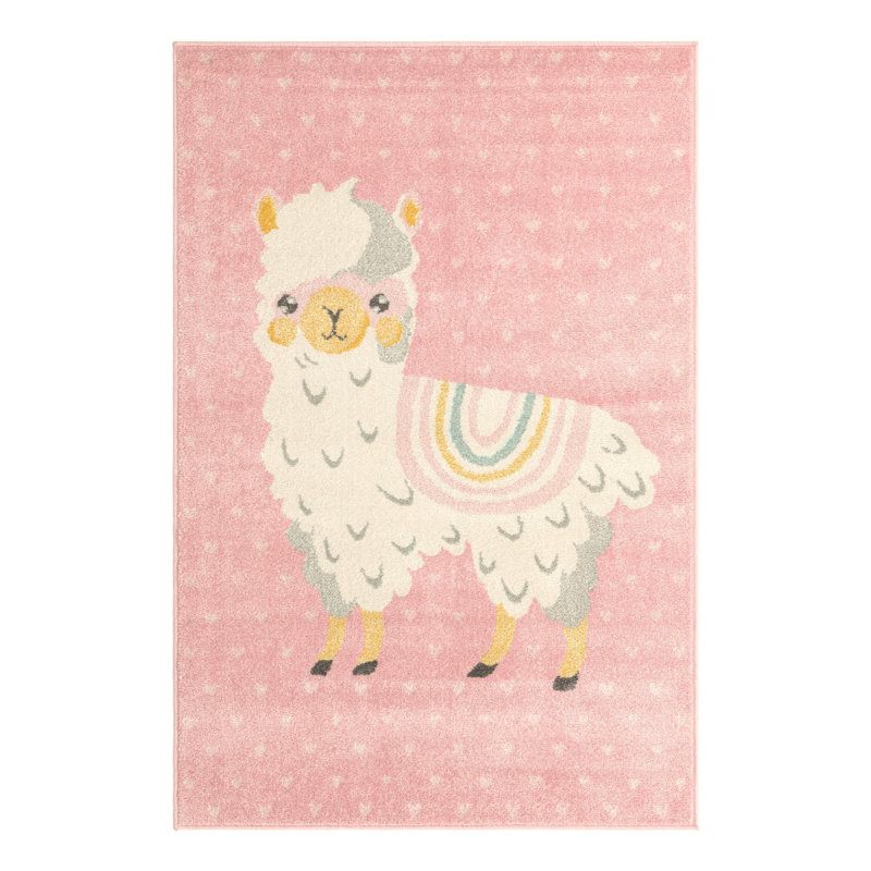 Tapis Whimsy, Rectangle 3 pi 11 po x 5 pi 11 po, Rose
