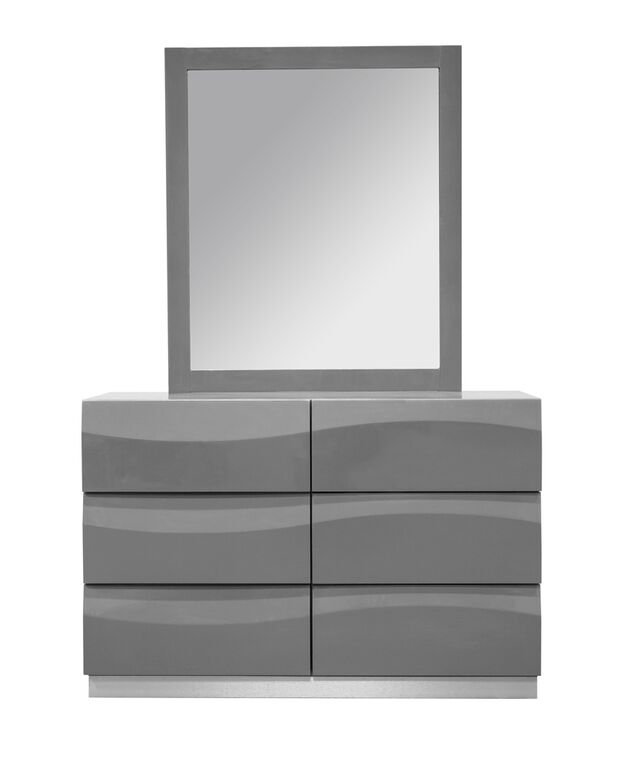 Commode 6 tiroirs avec miroir Braylea