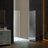 46-47" W x 76" H Pivot Frameless Single Swing Hinge Shower Door, 3/8 in. (10mm) Thickness Shattered-Proof Tempered Clear Glass-107531467
