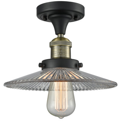 Plafonnier semi-encastré simple en forme de cône à 1 lumière 8,5 po Mangan