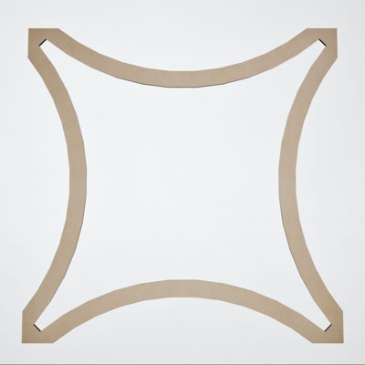 23 1/8"W x 23 1/8"H x 1/8"T Extra Large Lilley Decorative Fretwork Acrylic Ceiling Panels, Black