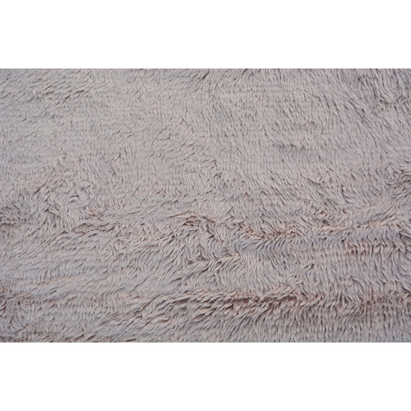 Wool Area Rug in Pink, Rectangle 9' x 12'