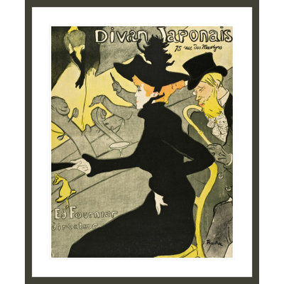 «Divan japonais» par Henri de Toulouse-Lautrec, impression giclée sur cadre