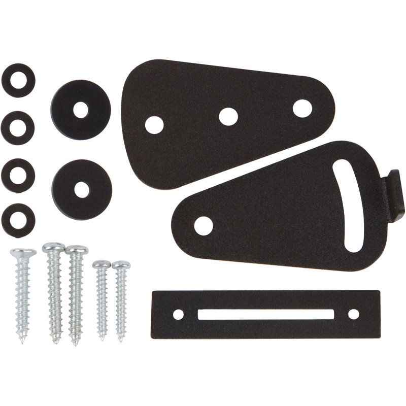 Teardrop Black Steel Lock, Black