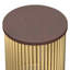 Lora Solid Wood Drum End Table-1633382946