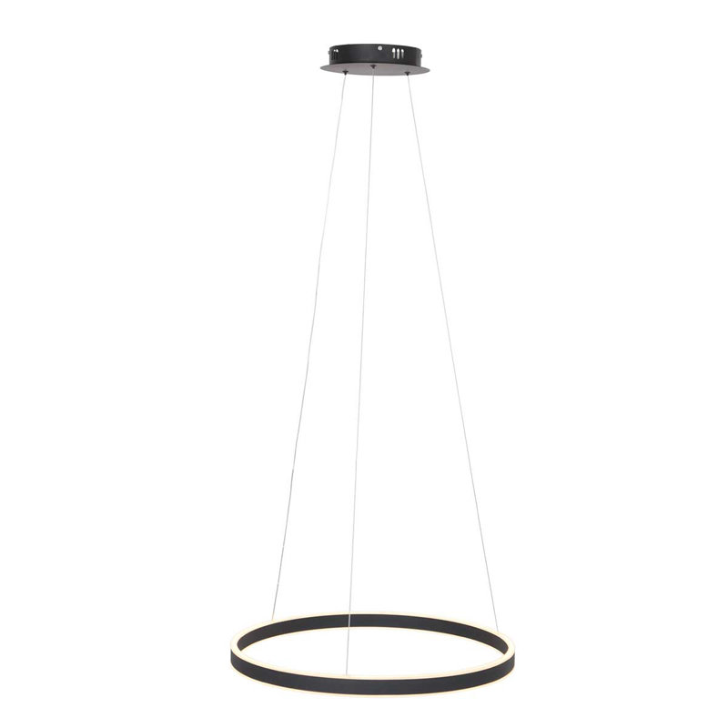 Alvertia 2 - Light Geometric LED Chandelier, Black