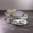 Lafe Glass Top Nesting Tables End Table