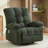 Massage Swivel Recliner Chair With Vibration Massage And Lumbar Heating For Adults,350LBS Oversized Rocker Recliner Single Sofa With Side Pocket And USB Charge Port For Living Room-2138980624