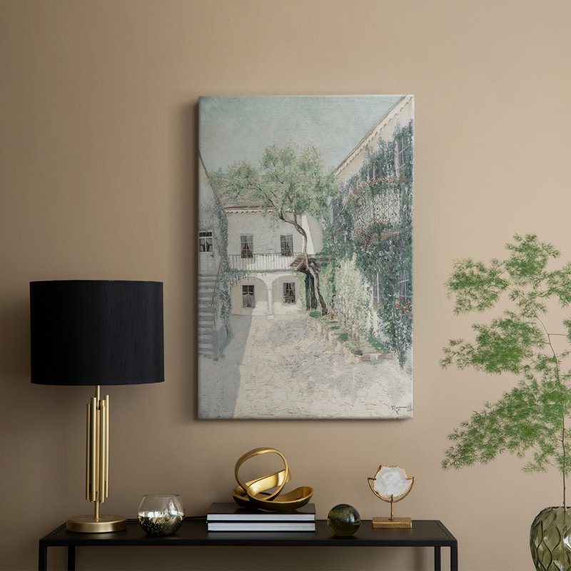 Paysage rétro CXC - galerie enveloppée de cavas, H 18 po x l 12 po