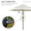 Parasol de marché extérieur à 3 niveaux avec manivelle, inclinaison à bouton-poussoir pour terrasse, jardin et pelouse (sans base)-1978104303