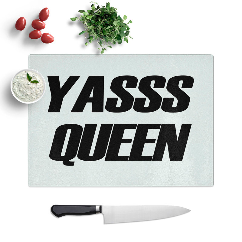Yas Queen Chopping Board, 20cm W x 28.5cm L