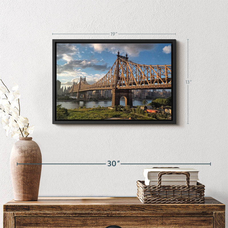 Impression sur toile Queensboro Bridge NYC, H 13 po x l 19 po