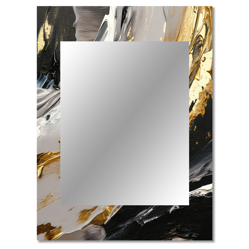 Mystery Awakening VI - Abstract Unique Wall Mirror, Modern Mirror, Printed Metal Art, 40" x 30"